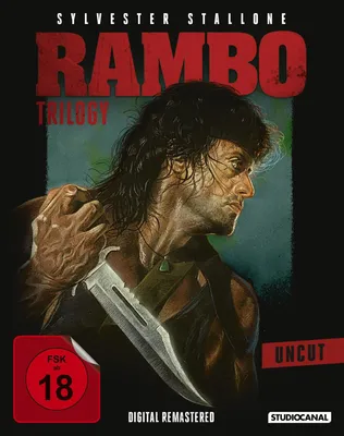 Produktbild von PLAION Rambo - Trilogy - Uncut (3 Blu-rays), Film, Blu-ray, 289 min, Abenteuer, 2.35:1, 08/11/2018