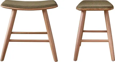 Produktbild von Barhocker aus Teakholz, 2er-Set