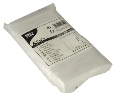 Obrázek produktu pro Papstar plochý sáček 20x10cm průhledný 500 kusů 1 balení