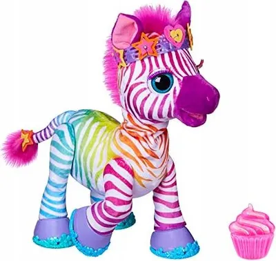 Produktbild von Fur Real Mein Regenbogenzebra Zenya Mein Regenbogenzebra Interaktives Maskottchen