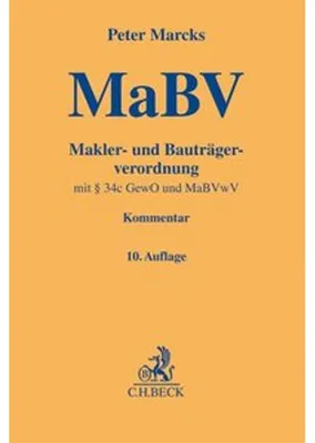 Obrázok produktu pre Makler- und Bauträgerverordnung