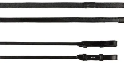 Produktbild von PS of Sweden Zügel rundgenäht Supergrip Schwarz 16 mm