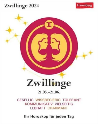 Produktbild von Satorius, R.: Zwillinge Sternzeichenkalender 2024