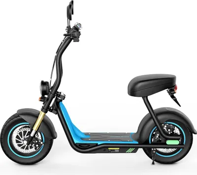 Produktbild von E-Scooter Honey whale M5 MAX - 1000W Motor 54.6V13Ah Akku 14 Zoll Reifen Scheibenbremse - Schwarz Blau