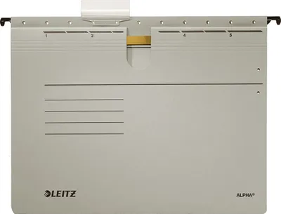 Produktbild von Leitz Hängehefter ALPHA 19840085 A4 kfm. Heftung grau 25 St./Pack.
