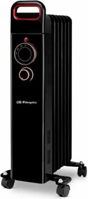 Image de Orbegozo RU 1500 Indoor Noir 1500 W Radiateur de radiateur électrique à huile