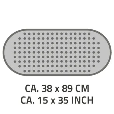 Produktbild von RIDDER Tecno, Rutschfeste Badematte, Erwachsene, Weiß, Gummi, Maschinenwäsche, 30 °C