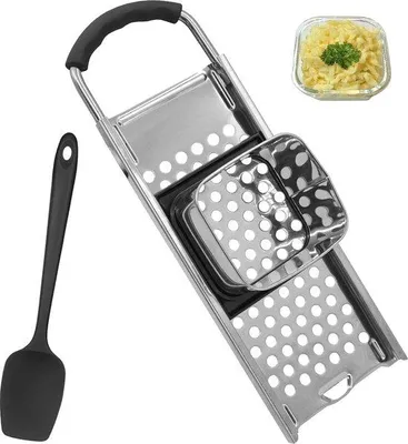 Produktbild von Famanu Spätzle-Schneider aus Edelstahl - mit Silikonspatel