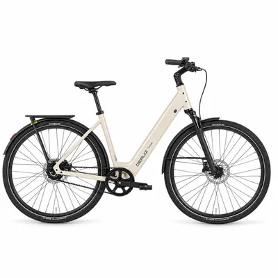 Produktbild von DERUIZ Turmali Comfort 2026 E-Bike 28 Zoll, 360 Wh, Riemenantrieb, Tiefeinsteiger, Almond White, KI-generiertes Bild