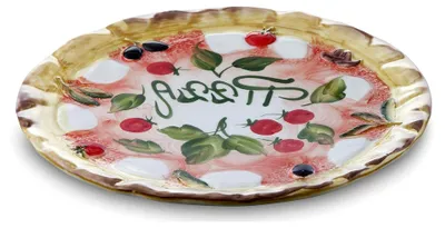 Produktbild von Runder Pizzateller 32 cm aus italienischer Keramik