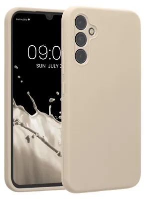 Produktbild von kwmobile Hülle kompatibel mit Samsung Galaxy A34 5G - Hülle Silikon gummiert - Handyhülle - Handy Case in Creme