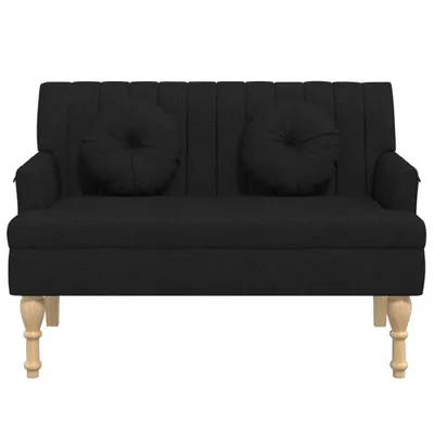 Produktbild von "im Sonderangebot" Sitzbank mit Kissen Schwarz 113x64,5x75,5 cm Stoff DEMöbel 5767279