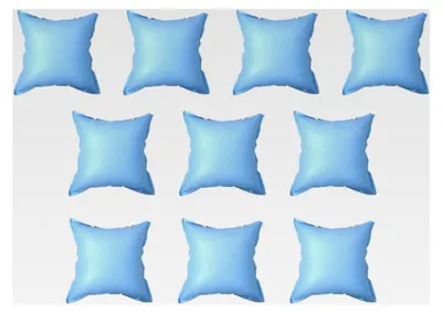 Produktbild von Aufblasbare Kissen für die Abdeckung von Außenpools, 10 Stück, PVC, Winterkissen für Schwimmer, Überwinterung, Pool