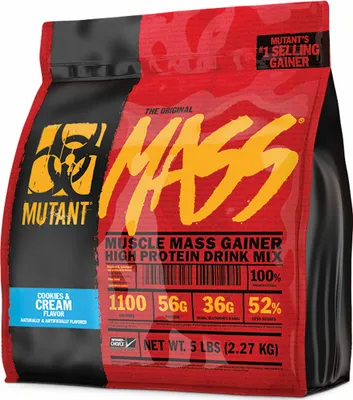 Produktbild von Mutant Mutant Mass (2200g) Cookies & Cream - Gewichtszunahme - Ohne Kreatin