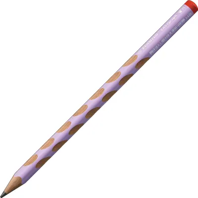 Produktbild von Ergonomischer Dreikant-Bleistift für Rechtshänder - STABILO EASYgraph in pastelllila - Einzelstift - Härtegrad HB