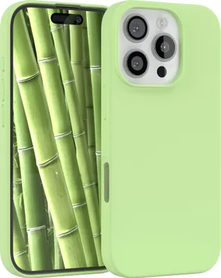 Produktbild von EAZY CASE Silikonhülle für Apple iPhone 16 Pro Silikon Backcover Schutz in Grün
