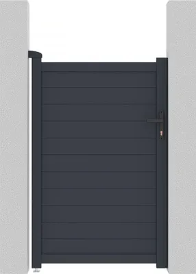 Produktbild von Gartentor aus Aluminium "Marc" - 101,2 x 155,9 cm - Grau