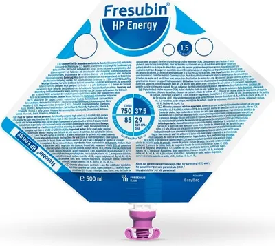 Imagen del producto de Fresubin HP Energy, bolsas fáciles de usar, 15 unidades de 500 ml. (FLU)