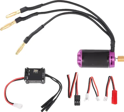 Image de RC -Auto Brushless Esc Motor Set Remplacement pour SCX24 1/18 1/24 1/28 25A 1224 4500KV Kit