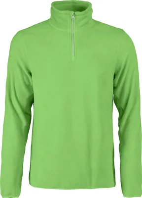 Produktbild von Printer Frontflip Fleece-Sweater Rot, 100% Polyester, beidseitig angeraut, mit kurzem Reißverschluss in Kontrastfarbe