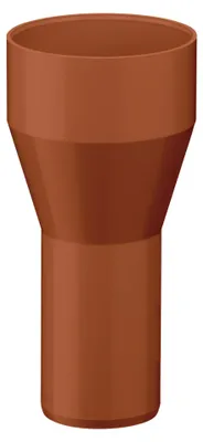 Produktbild von INEFA Reduzierstück Fallrohr, PVC DN100/75 Braun Zubehör Fallrohr Kunststoff, Verbindungsstück, einfache Steckmontage, Germany