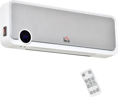 Produktbild von Wandmontage Heizlüfter 2000W mit Fernbedienung, 3 Modi, LED-Display, 12h Timer