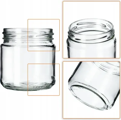 Obrázok produktu pre Sklenené poháre na zaváranie – poháre na džem – sada 10 kusov – 200 ml – skrutkovacie viečko Ø66 mm – na džem a med –  FCM