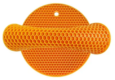 Produktbild von Silikon Untersetzer 2er-Set Orange Ø 18 cm hitzebeständig bis 240°C