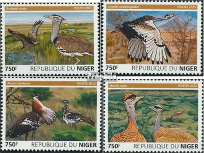 Produktbild von Briefmarken Niger 2015 Mi 3775-3778 (kompl. Ausg.) postfrisch Trappen