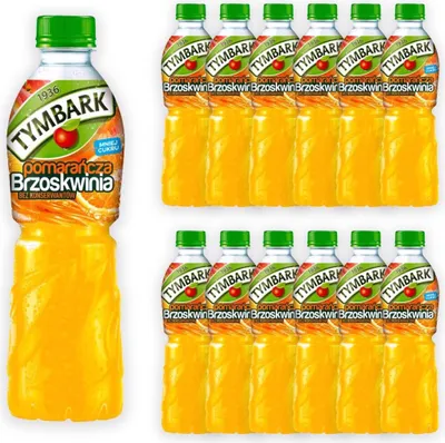 Image de Tymbark Orange Peach Beverage 500 ml X12 pieces