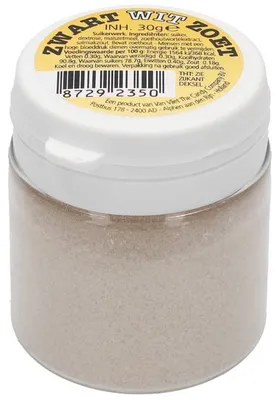 Productafbeelding van Van Vliet Zwart-Wit Zoete Salmiakpoeder, 30 gram