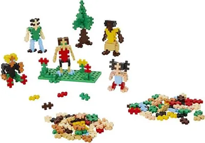 Produktbild von Plus-Plus Bauspielzeug Menschen der Welt Lernspiel