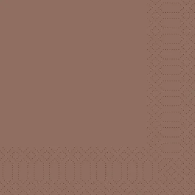 Immagine prodotto di Tovaglioli Duni castagna 33x33cm 3 veli 250 pezzi