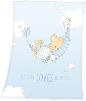 Produktbild von Baby Decke Soft-Peach Little Tiger, Herding, 75 x 100 cm