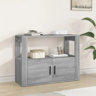 Produktbild von Sideboard Grau Sonoma 80x30x60 cm Holzwerkstoff