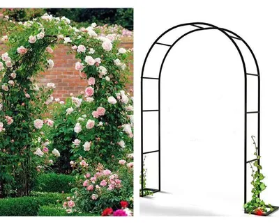 Immagine prodotto di Arco nuziale - Struttura in metallo - Con base - Nero - Per fiori e palloncini