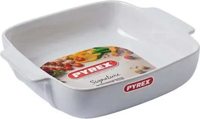 Produktbild von Pyrex Signature ovenschaal keramiek wit 22x22cm