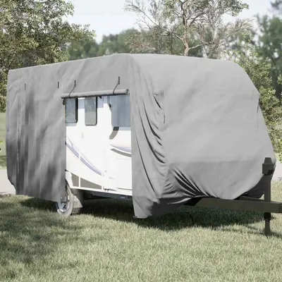 Produktbild von Schutzhülle für Wohnwagen Grau 460x250x220 cm Vliesstoff