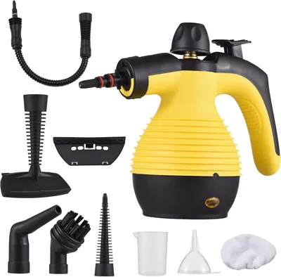 Produktbild von Dampfreiniger, Handdampfreiniger, 1050W Dampfreiniger Handgerät, 350 ml Tank, gegen Fett, Schmutz und Verunreinigungen, für Auto, Küche, Bad