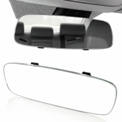 Produktbild von MidGard Auto Flach-Panorama Rückspiegel, KFZ-Innenspiegel, Weitwinkel Spiegel-Aufsatz 270 mm