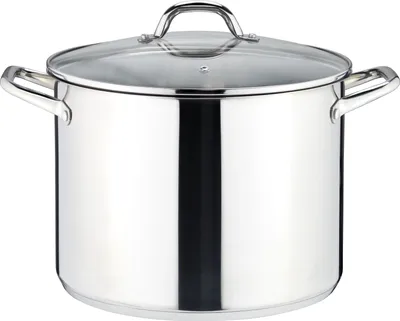 Produktbild von Linnuo großer Topf 15l mit Glasdeckel,18/8 Edelstahl, Griff nicht heiß, Topf Induktion geeignet, Stabiler Boden für alle Herdearten, Kochtopf groß