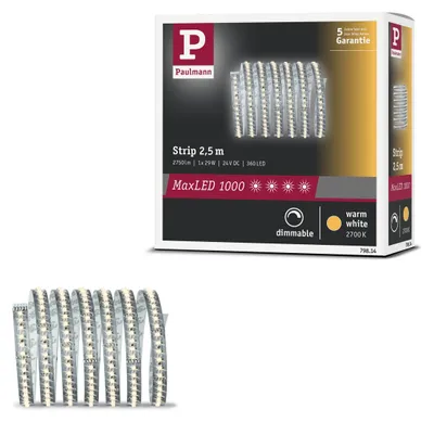 Immagine prodotto di Paulmann MaxLED 1000: Striscia LED, luce calda, modulo di estensione