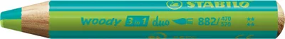 Produktbild von STABILO Multitalentstift woody 3 in 1 duo türkis/hellgrün