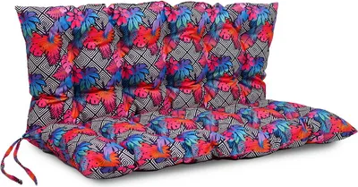 Obrázok produktu pre Vankúš na lavicu 120 x 50 x 50 cm vankúš EXOTIC 01 - sedací a zadný vankúš z čalúnnickej látky, s mäkkou výplňou, so šnúrami na zaväzovanie