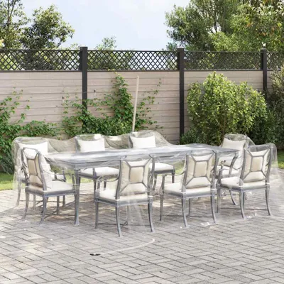 Obrázok produktu pre vidaXL Priehľadná plachta s očkami 6x6 m PVC