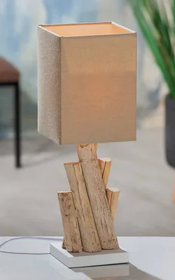 Obrázek produktu pro GILDE Stolní lampa, "Twigs", dřevo, přírodní barva, , d. 15 cm, š. 15 cm, v. 45 cm 42153