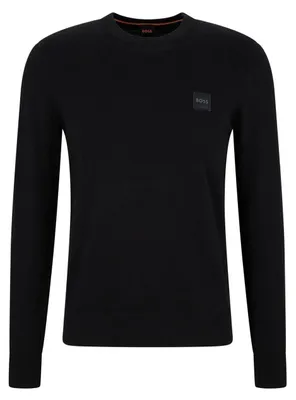 Image de Boss - Pull « Kanovano » pour homme, col rond GT17821 (M) (noir)