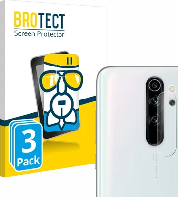 Produktbild von 3x BROTECT Schutzglas für Xiaomi Redmi Note 8 Pro (NUR Kameraschutz) Schutzfolie Panzer Folie Glas Display Schutz klar