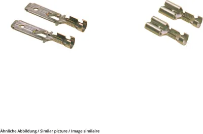 Produktbild von LappKabel Flachsteckhülse Steckbreite: 6.3 mm Steckdicke: 0.8 mm 180 ° Unisoliert 63501010 100 St. (63501010)