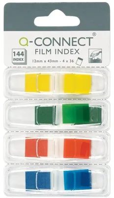 Zdjęcie produktu dla Connect KF03631, Pusta zakładka, Wielobarwny, 12 mm, 43 mm
